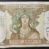 polynésie française billet de 100 francs ruines d'angkor " papeete " km.513.e