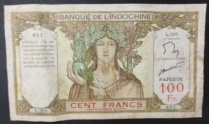 polynésie française billet de 100 francs ruines d'angkor " papeete " km.513.e polynésie française billet de 100 francs ruines d'angkor " papeete " km.513.e