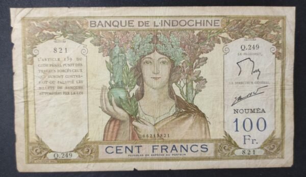 nouvelle calédonie billet de 100 francs ruines d'angkor " noumea " km.415.e (copie)