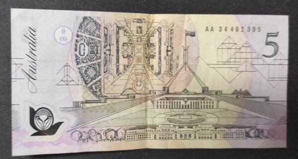 rare australie billet de 5 dollars 1992 aa 34462395 pick 50a polymère