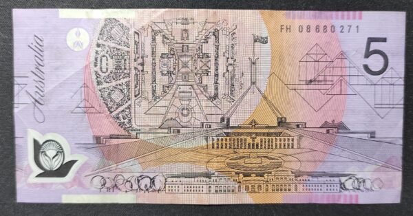 australie billet de 5 dollars 2018 pick 62 polymère neuf unc (copie)