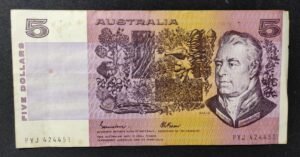 australie billet de 5 dollars 2018 pick 62 polymère neuf unc (copie)