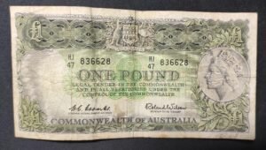 australie australia billet de one pound 1961 commonwealth of australia p 34 (copie) australie australia billet de one pound 1961 commonwealth of australia p 34 (copie)