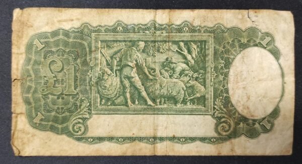 rare australie australia billet de one pound 1942 pick 26 georges vi ! (copie)