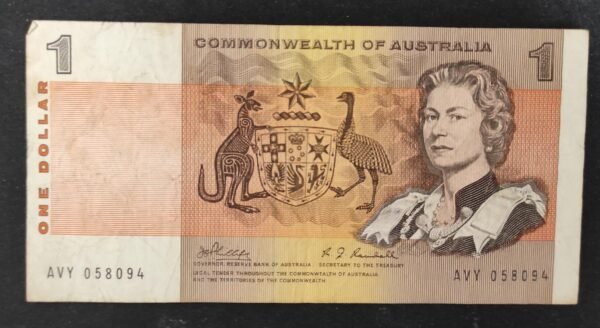 australie billet de 1 dollar 1983 pick 42 (copie)