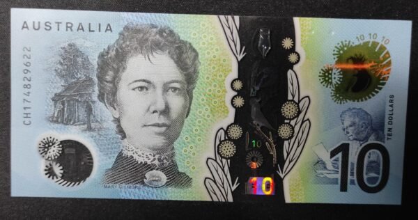 australie billet de 10 dollars 2017 pick 63 polymère neuf unc (copie)