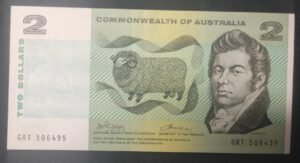 australie billet de 2 dollars 1983 pick 43 sup+