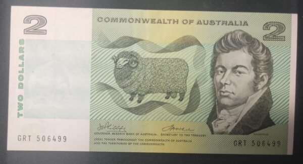 australie billet de 2 dollars 1983 pick 43 sup+
