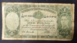 rare australie australia billet de one pound 1942 pick 26 georges vi ! (copie) rare australie australia billet de one pound 1942 pick 26 georges vi ! (copie)
