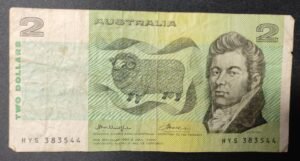 australie billet de 2 dollars 1983 pick 43 (copie)