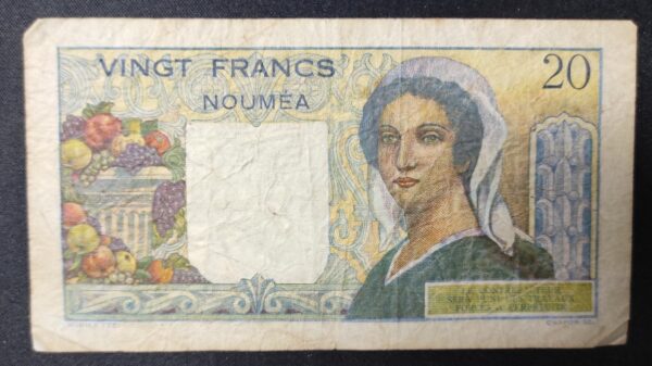 nouvelle calédonie 20 francs " nouméa " jeune berger banque de l'indochine d.169 (copie)