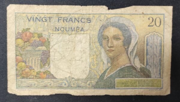 nouvelle calédonie 20 francs " nouméa " jeune berger banque de l'indochine d.169 (copie)