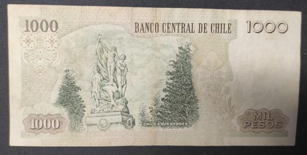 chili billet de 1000 pesos 1993 pick 154e (copie)