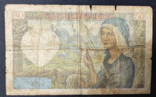 france billet de 50 francs jacques cœur du 13/02/1941 q.41 ref : f.19/06 rare