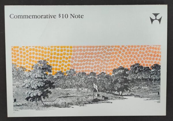 rare australie 10 dollars commémoratif avec encart 1988 pick 49 neuf