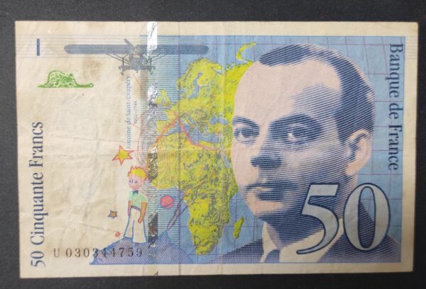 france billet de 50 francs saint exupery 1997 ref : f.73/04 (copie)