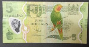 iles fidji pacifique sud magnifique billet 5 dollars