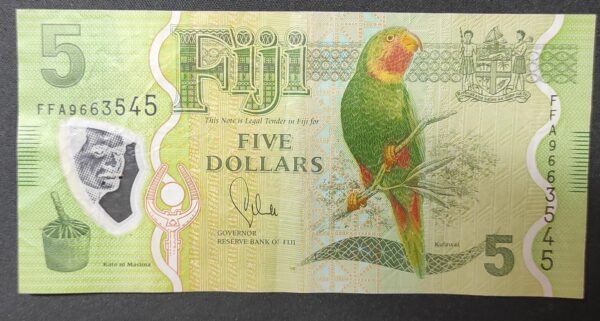 iles fidji pacifique sud magnifique billet 5 dollars
