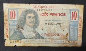 rare guadeloupe billet de 10 francs colbert type 1946 rare guadeloupe billet de 10 francs colbert type 1946