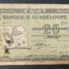 tres rare guadeloupe billet de 25 francs colbert type 1942 pick 22b
