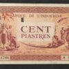 rare indochine française billet 100 piastes ( 1942 45 ) pick 66 (copie)