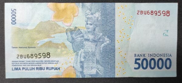 indonésie billet de 50 000 roupies 2016 pick 159