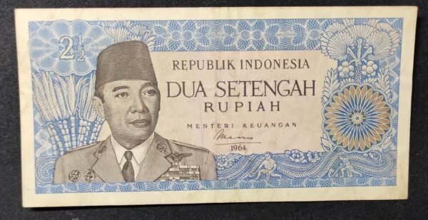 indonésie billet de 2,5 roupies de 1964 pick 81 sup (copie)