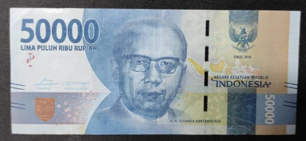 indonésie billet de 50 000 roupies 2016 pick 159
