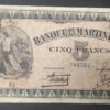 rare martinique billet de 25 francs 1942/44 pick 16
