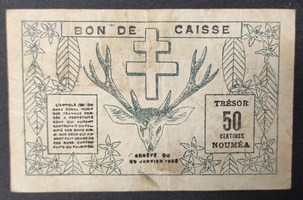 nouvelle calédonie billet de 50 centimes trésorerie de nouméa 29/03/1943 (copie)