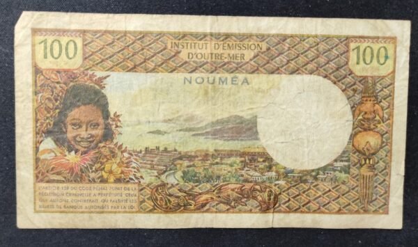 nouvelle calédonie 100 francs mention nouméa alphabet x.2 (copie)