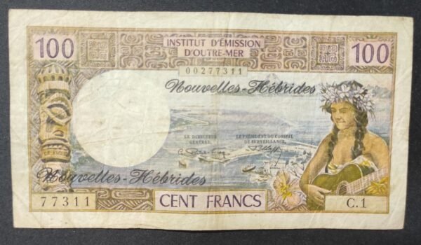 nouvelles hébrides billet de 100 francs r.1 (copie)