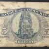 nouvelles hébrides billet 5 francs bleu minerve surcharge france libre 1944 ttb (copie)