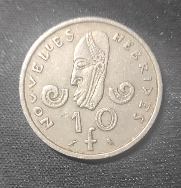 nouvelles hébrides pièce de 10 francs 1970 sans ieom 400 000 exemplaires (copie)