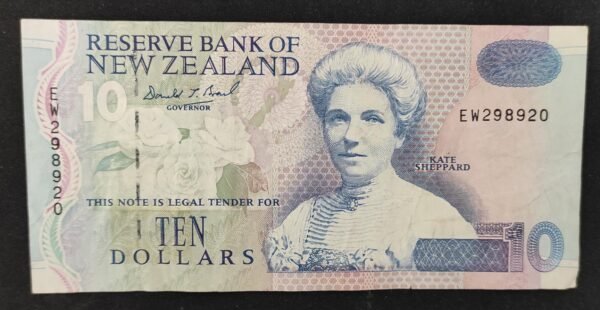 nouvelle zélande billet de 10 dollars 1992 pick 178 (copie)