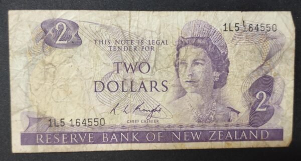 nouvelle zélande billet de 2 dollar 1981 1992 pick 164 reine elizabeth ii