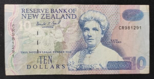 nouvelle zélande billet de 10 dollars 1992 pick 178