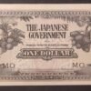 malaisie occupation japonaise billet de 1 dollar 1942