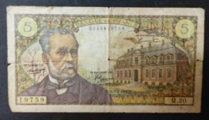 france billet de 5 francs pasteur du 07/07/1966 g.19 ref :.61/02 france billet de 5 francs pasteur du 07/07/1966 g.19 ref :.61/02