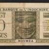 nouvelle calédonie billet de 20 francs 1944 vert type dollars p 49 pirogue ! (copie)