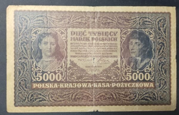 pologne billet de 5000 marek de 1920 pick 31