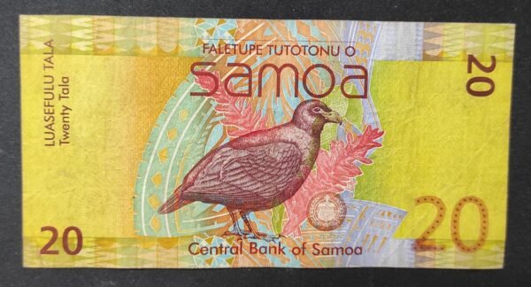 iles samoa magnifique billet de 20 tala 2012 série bb neuf unc (copie)