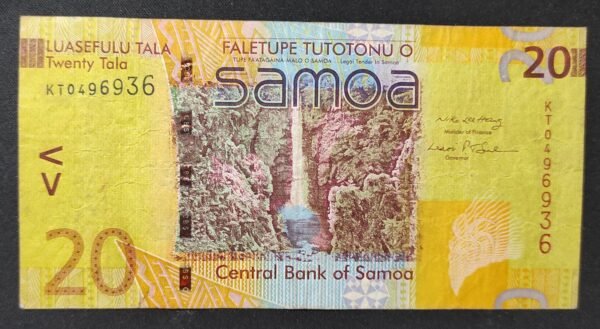 iles samoa magnifique billet de 20 tala 2012 série bb neuf unc (copie)