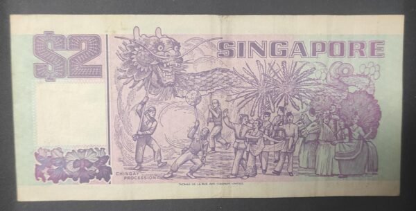singapour billet de 2 dollars de 1992 pick 28