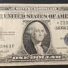 rare usa star note billet de 1 dollar série 1935 e sceau bleu