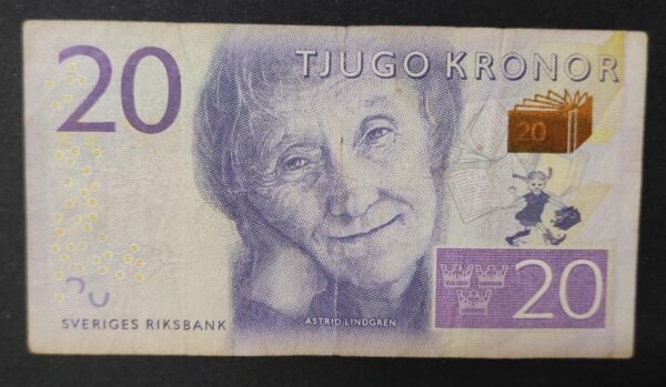 suède billet de 20 kronor de 2015 pick 69 circulé (copie)