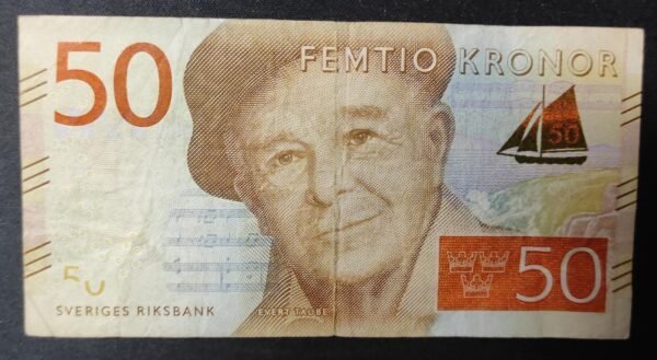 suède billet de 50 kronor de 2015 pick 70 circulé (copie)