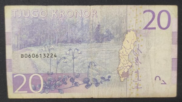 suède billet de 20 kronor de 2015 pick 69 circulé (copie)