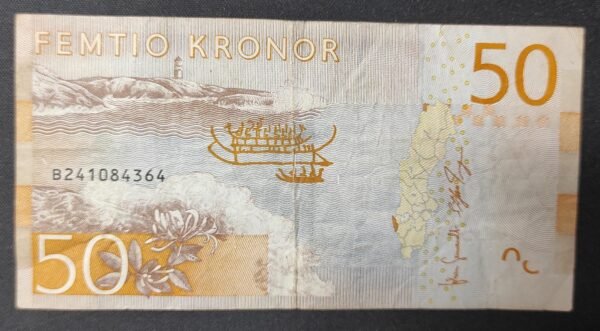 suède billet de 50 kronor de 2015 pick 70 circulé (copie)