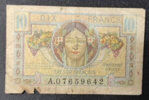 france billet de 10 francs trésors français vf.30/01 france billet de 10 francs trésors français vf.30/01